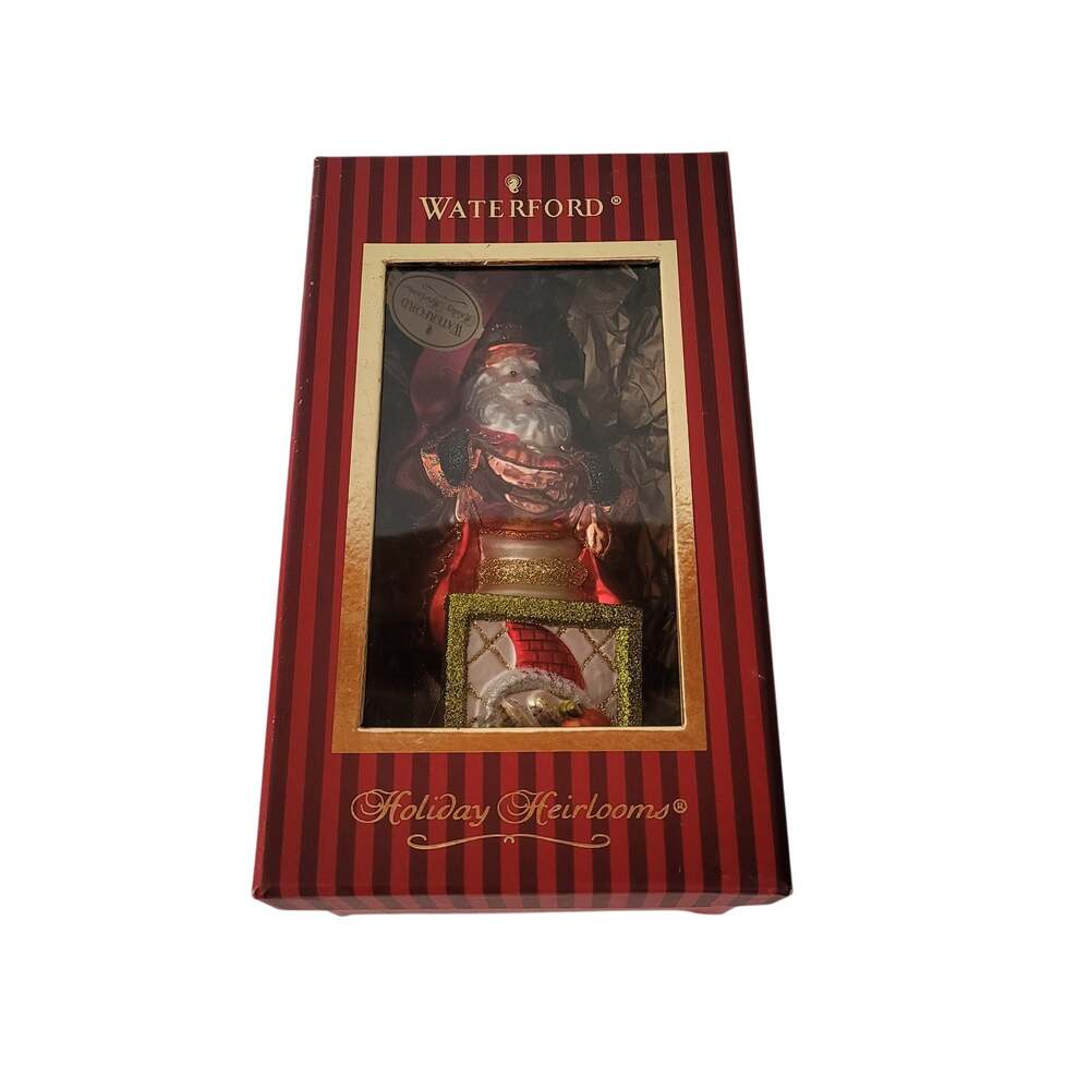 Waterford Holiday Heirlooms Ornament Autumn Santa Jack in the Box Holiday